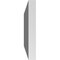 Ekena Millwork Vertical Surface Mount PVC Gable Vnt: Non-Functional, w/2"W x 1-1/2"H, Brickmould Frame, 40"W x 12"H GVPVE40X1202SN - alternate 5